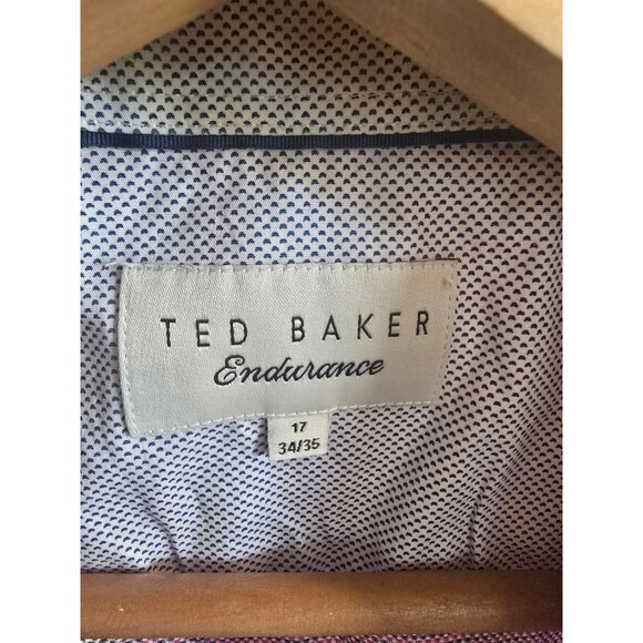 Ted Baker Endurance button down long sleeve shirt men's size 17 (34/35) - Picture 2 of 7